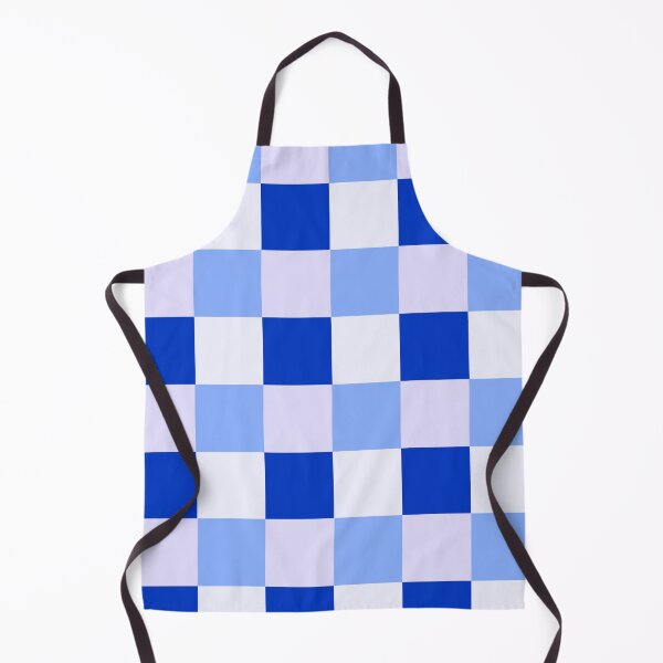 Item preview, Blue and white square checker pattern designed and sold by IntoClearWater.