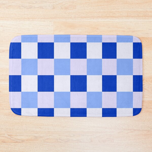Item preview, Blue and white square checker pattern designed and sold by IntoClearWater.