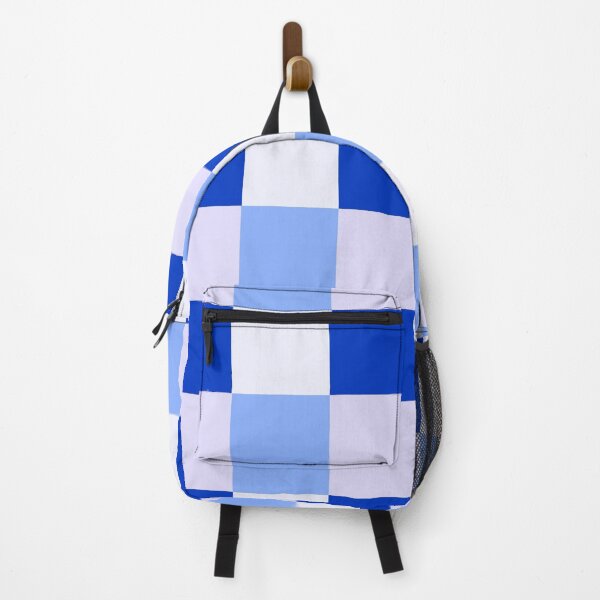 Item preview, Blue and white square checker pattern designed and sold by IntoClearWater.