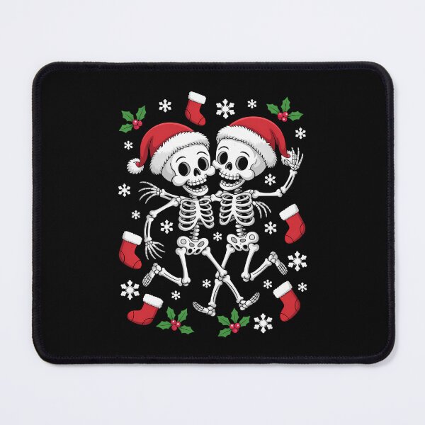 Item preview, Christmas Dancing Cute Skeleton Funny Xmas Goth designed and sold by CookWorldLaughs.