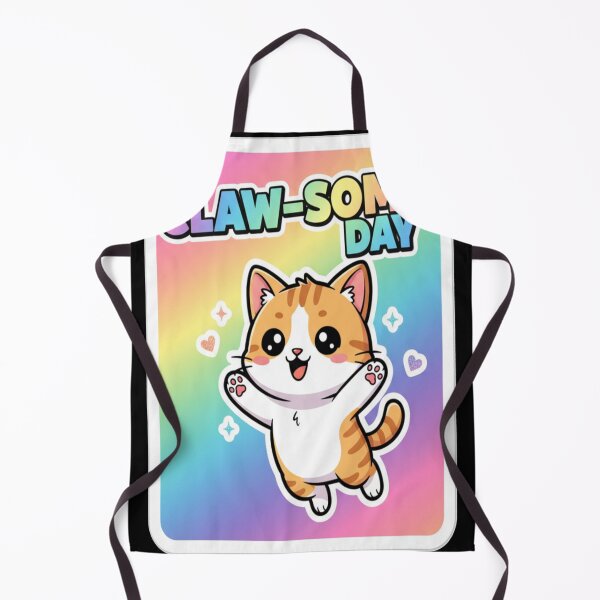 Item preview, Claw-some Day Happy Cute Cat Sticker designed and sold by Neko-Doodle-co.