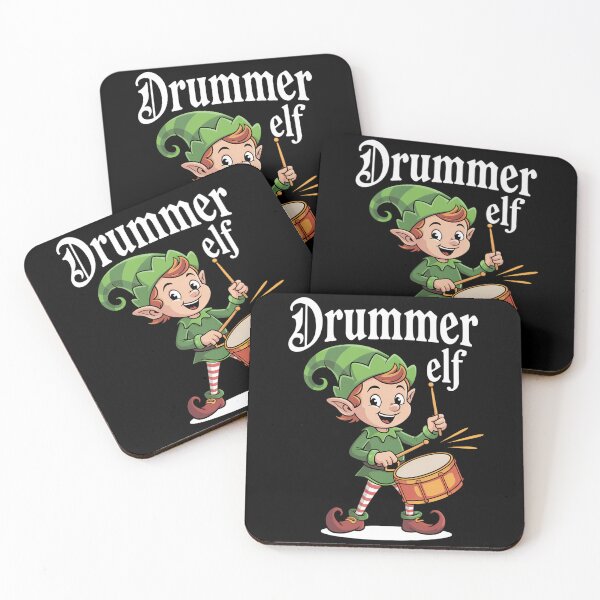 Item preview, Christmas Drums Music Elf Family Drummer designed and sold by CookWorldLaughs.