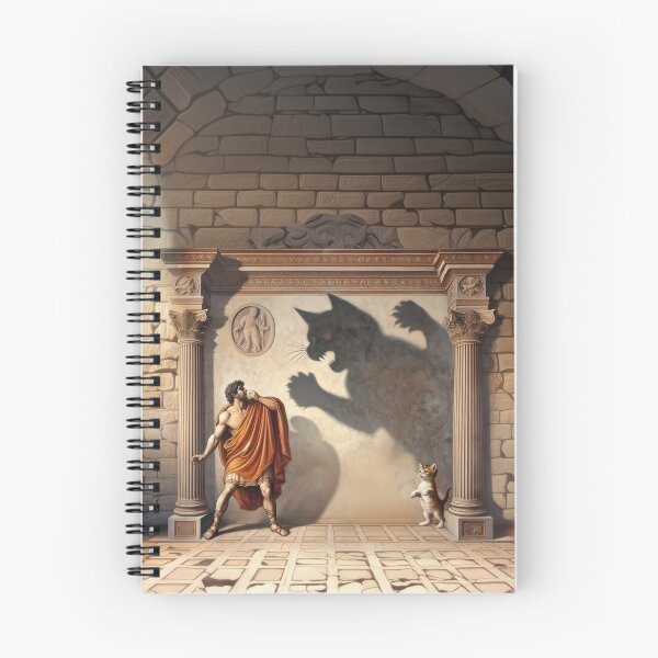 Item preview, Monster Shadow (Roman Wall Painting) designed and sold by sageartz-wisdom.