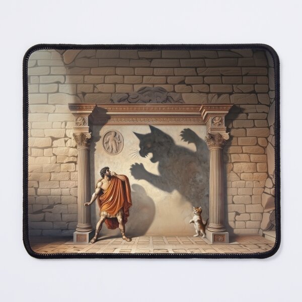 Item preview, Monster Shadow (Roman Wall Painting) designed and sold by sageartz-wisdom.