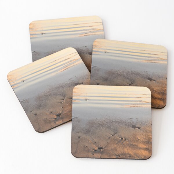 Item preview, Sunset Abstract of Ripples Pebbles and Sand designed and sold by Georgia Mizuleva.
