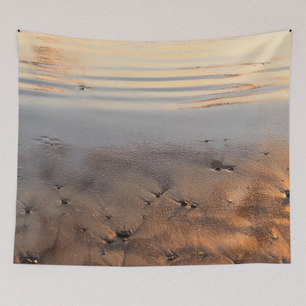 Item preview, Sunset Abstract of Ripples Pebbles and Sand designed and sold by Georgia Mizuleva.