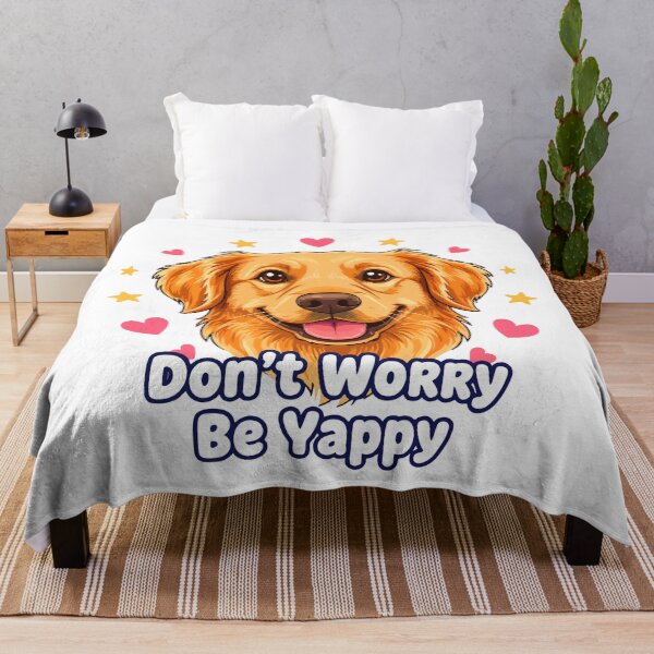 Item preview, Dont Worry Be Yappy Funny Dog Quote  designed and sold by Tong4130.