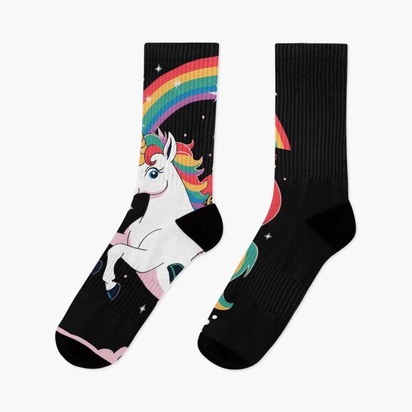 Item preview, Christmas Santa Riding Unicorn Xmas Rainbow Cute designed and sold by CookWorldLaughs.