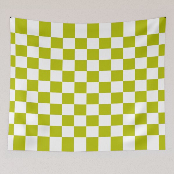 Item preview, Minimalist Lime Green Checker Check Geometry  designed and sold by IntoClearWater.