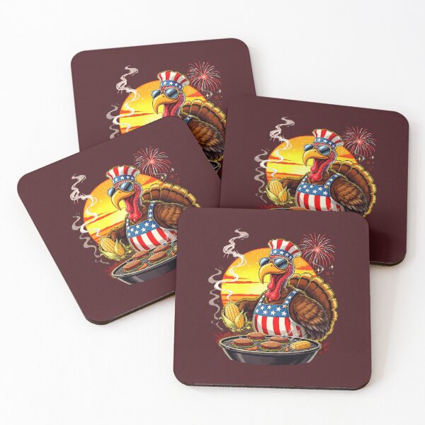 Item preview, Patriotic Turkey BBQ Hero | Funny USA Thanksgiving T-Shirt designed and sold by Uglyandcute.