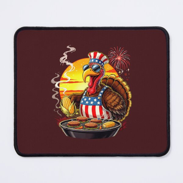 Item preview, Patriotic Turkey BBQ Hero | Funny USA Thanksgiving T-Shirt designed and sold by Uglyandcute.