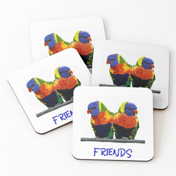 Item preview, Lorikeets Friends designed and sold by Yorkshire Gum Art Studio.