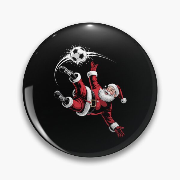 Item preview, Christmas Santa Soccer Bicycle Kick Xmas Sports designed and sold by DoorwayThreads.