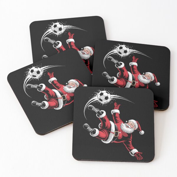 Item preview, Christmas Santa Soccer Bicycle Kick Xmas Sports designed and sold by DoorwayThreads.