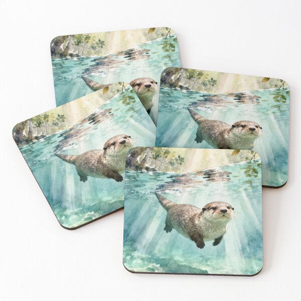 Item preview, Sunlit Dive - Otter designed and sold by ZOMILA.