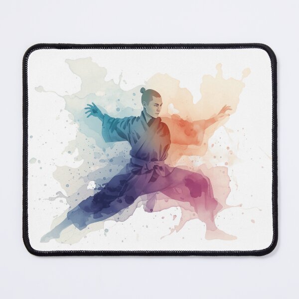 Item preview, Watercolor Shaolin Monk designed and sold by NAIRVANA.