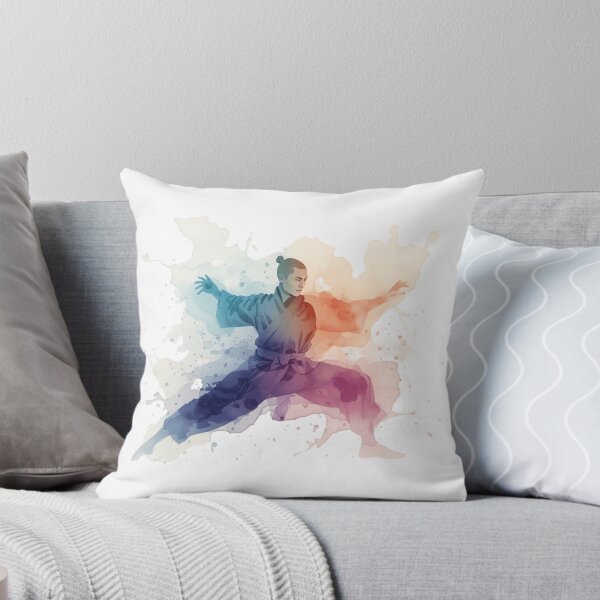 Item preview, Watercolor Shaolin Monk designed and sold by NAIRVANA.
