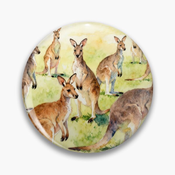 Item preview, Mob of kangaroos  designed and sold by Fits and Giggles.