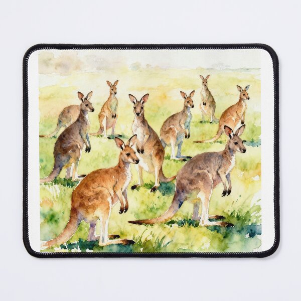 Item preview, Mob of kangaroos  designed and sold by Fits and Giggles.