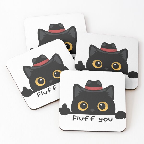 Item preview, Fluff You Cat – Funny Cute Black Cat Attitude designed and sold by haitrieuic96.