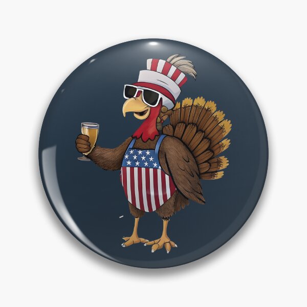 Item preview, Patriotic Turkey | Funny USA Thanksgiving  designed and sold by Uglyandcute.