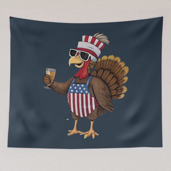 Item preview, Patriotic Turkey | Funny USA Thanksgiving  designed and sold by Uglyandcute.