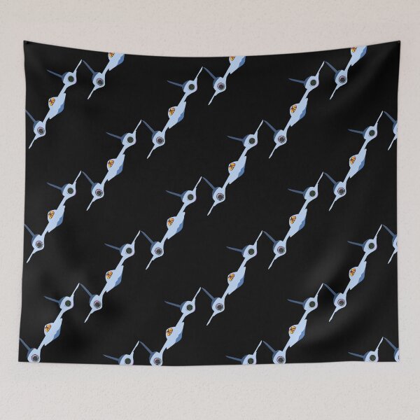 Item preview, Black Combat – SR-71 Inspired Angled Stealth Jet Line Art | Futuristic Flight Design designed and sold by Combat Skies.