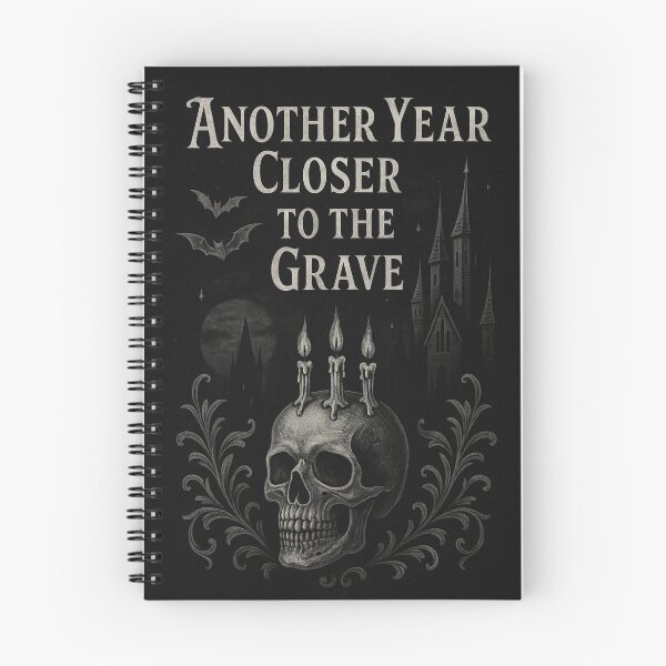 Item preview, Halloween Birthday Skull in gothic style designed and sold by Meandmyshop.
