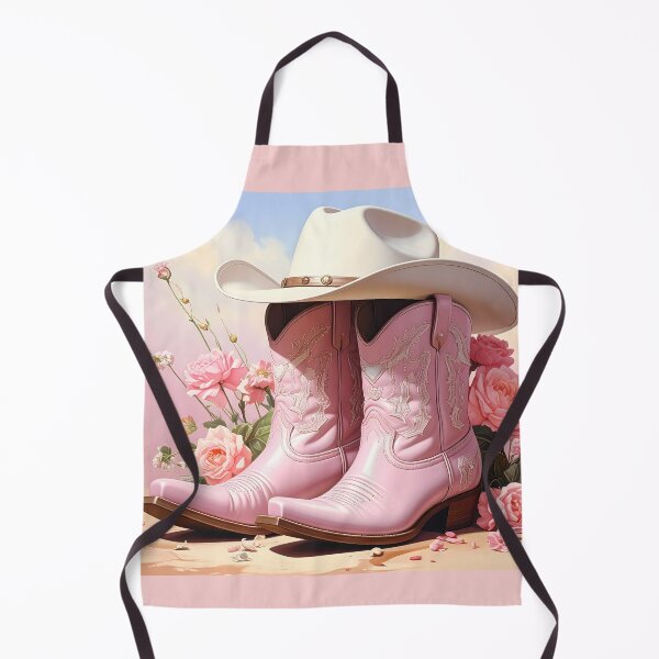 Item preview, Beautiful cowgirl boots in pink tone_AI designed and sold by MonoDigitalArt.