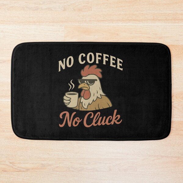 Item preview, No Coffee No Cluck Funny Chicken Vintage Café Design designed and sold by ModkMerch.