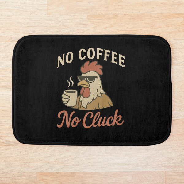Item preview, No Coffee No Cluck Funny Chicken Vintage Café Design designed and sold by ModkMerch.