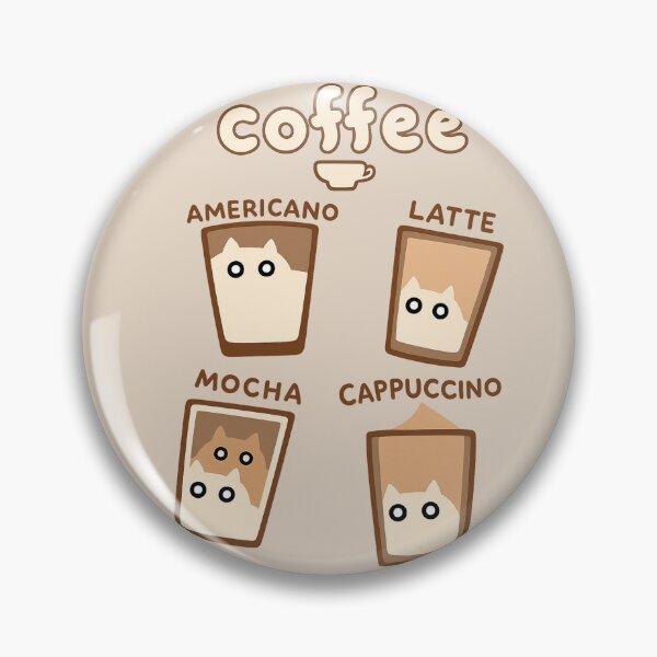 Item preview, Cute Cat Coffee Americano Latte Mocha Cappuccino designed and sold by CleanQuotes.