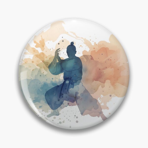 Item preview, Watercolor Shaolin Monk designed and sold by NAIRVANA.