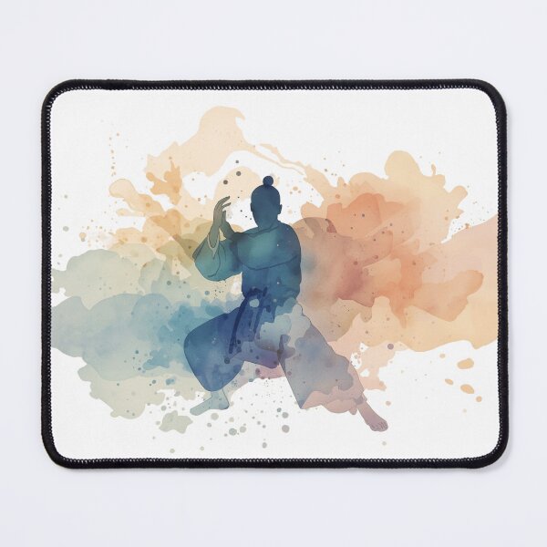 Item preview, Watercolor Shaolin Monk designed and sold by NAIRVANA.