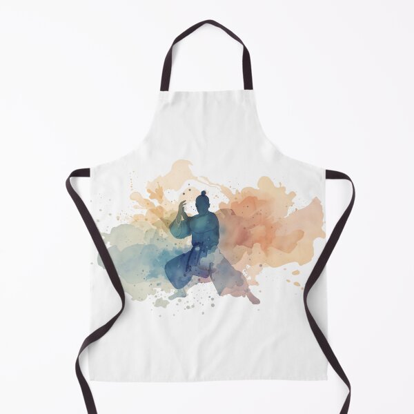 Item preview, Watercolor Shaolin Monk designed and sold by NAIRVANA.