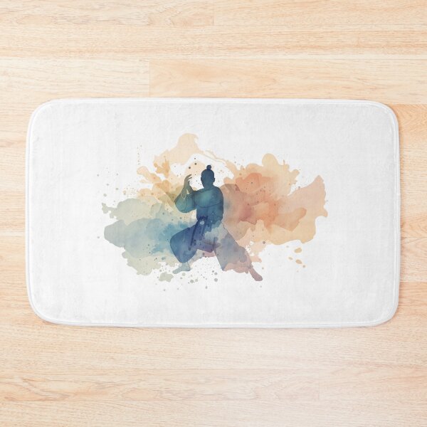 Item preview, Watercolor Shaolin Monk designed and sold by NAIRVANA.