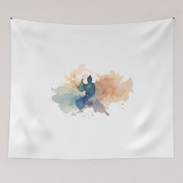 Item preview, Watercolor Shaolin Monk designed and sold by NAIRVANA.