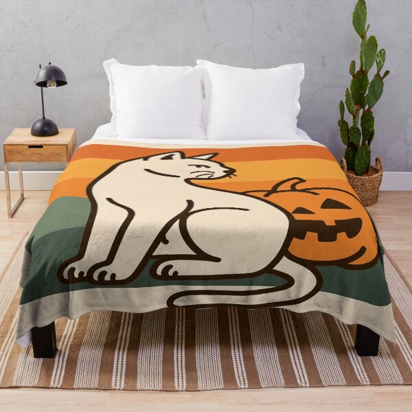 Item preview, Halloween Cat with Pumpkin designed and sold by MonroysMakes.
