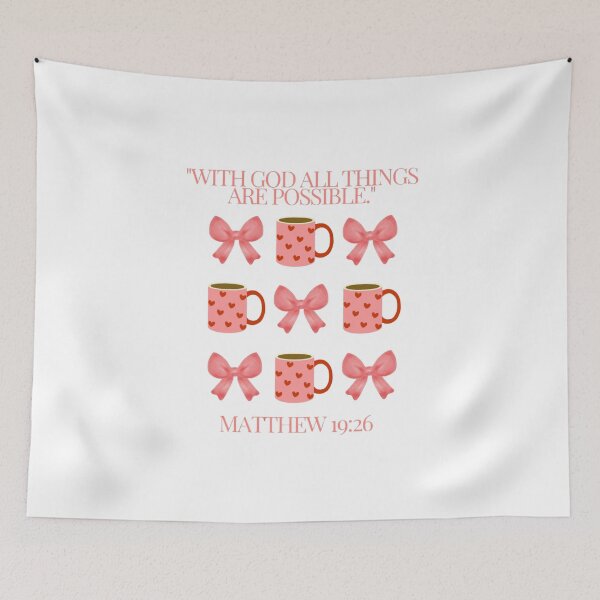 Item preview, Matthew 19:26 With God All Things Are Possible designed and sold by Kring Creations.