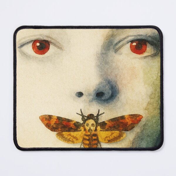 Item preview, The Silence of the Lambs Minimalist Design – Faceless Psychological Horror Art designed and sold by stillnoir.