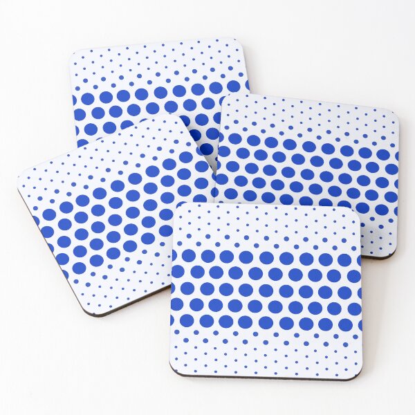 Item preview, Dotwave Cobalt Blue Polka Dots on White designed and sold by POLKAIWERX.
