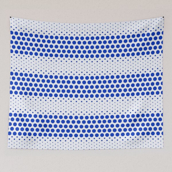 Item preview, Dotwave Cobalt Blue Polka Dots on White designed and sold by POLKAIWERX.