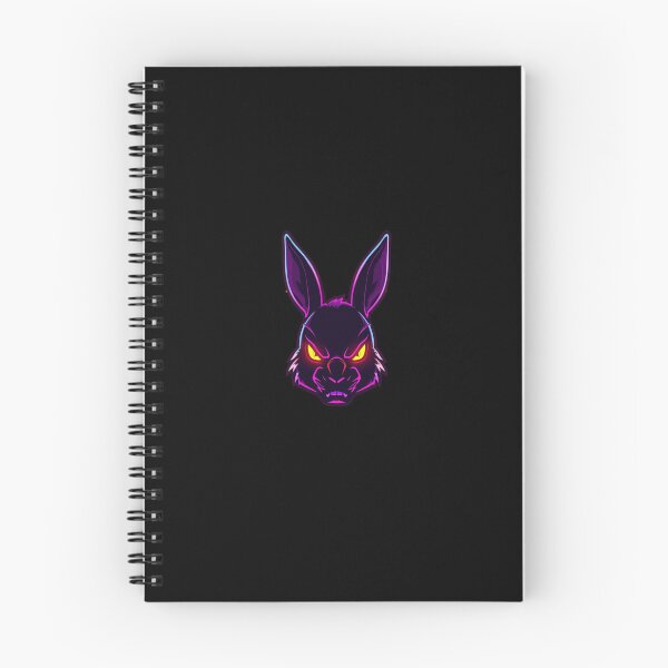 Item preview, Neon Glowing Rabbit Head with Orange Eyes – Futuristic Vector Art designed and sold by PixelVibe782.