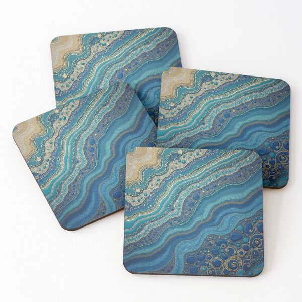 Item preview, Aboriginal Inspired Dot Art - Near the Shore designed and sold by GrinGalore.