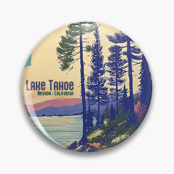 Item preview, Lake Tahoe Forest Trail – Vintage Travel Poster designed and sold by Artlizzard.