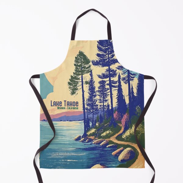 Item preview, Lake Tahoe Forest Trail – Vintage Travel Poster designed and sold by Artlizzard.
