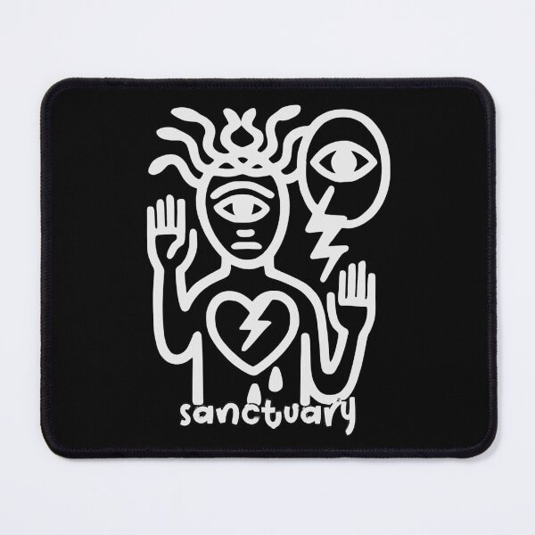Item preview, Sanctuary Minimalist Healing Symbol White Design designed and sold by CottonandQuill.