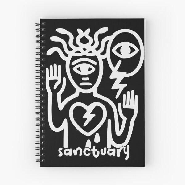Item preview, Sanctuary Minimalist Healing Symbol White Design designed and sold by CottonandQuill.