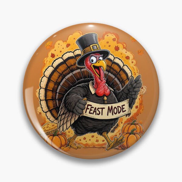 Item preview, Thanksgiving Feast Mode Turkey | Funny Thanksgiving Parade T-Shirt designed and sold by Uglyandcute.