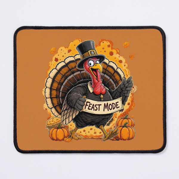 Item preview, Thanksgiving Feast Mode Turkey | Funny Thanksgiving Parade T-Shirt designed and sold by Uglyandcute.